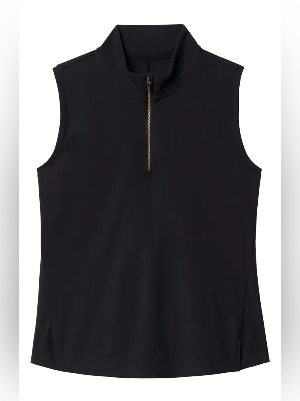 Rhone Women's Course to Court Sleeveless Half Zip Top in black Size L